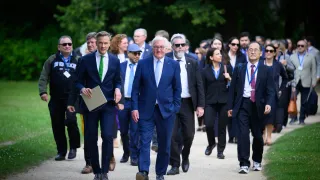 Steinmeier mit Botschaftern in Brandenburg 2024
