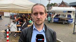 RTL-Reporter Dylan Brandes berichtet aus Stade.