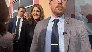 Alberta Premier Danielle Smith in Red Deer Alta. Oct. 16, 2026
