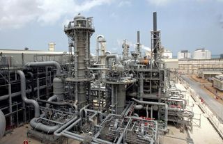 Gasförderanlage im Industriezentrum Ras Laffan