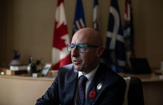 Edmonton Mayor Andrew Knack pictured in Edmonton, Tuesday, Nov. 4, 2025. THE CANADIAN PRESS/Jason Franson