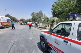 Iranische Einsatzkräfte nach einem israelischen Angriff in Isfahan