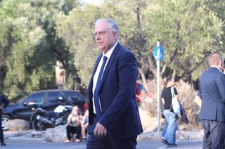 Ο Τάκης Θεοδωρικάκος στην Πνύκα