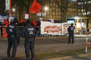 Proteste gegen die AfD in Hamburg