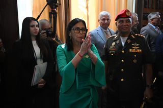 Delcy Rodríguez in der Nationalversammlung