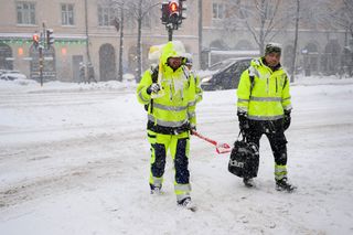 Arbeiter in Stockholm