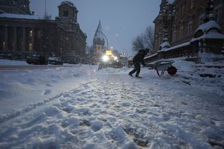 Schnee in Hamburg