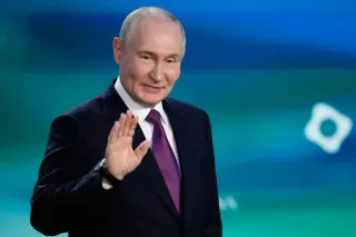 Russlands Präsident Wladimir Putin bei einem Auftritt Ende Februar in Moskau