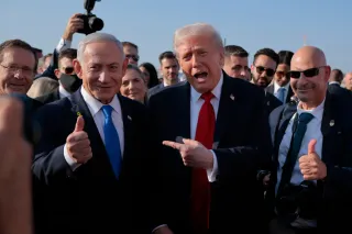 Bündnispartner Netanyahu und Trump in Tel Aviv im Oktober 2025