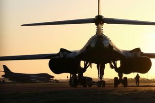 Bomber der US-Armee auf einer Basis in Großbritannien