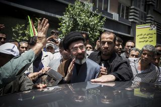 Mojtaba Khamenei während einer Parade in Teheran 2019