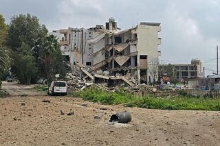 Zerstörung in Al Hosh im Süden Libanons