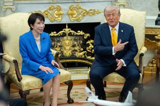 US-Präsident Trump und die japanische Regierungschefin Takaichi