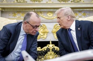 Kanzler Merz und US-Präsident Trump bei einem Treffen im Weißen Haus am 3. März