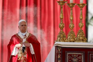 Papst Leo XIV. bei Palmsonntagsmesse