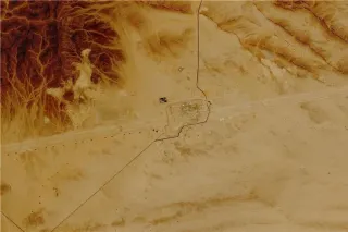 Pumpstation an der Ost-West-Pipeline in Saudi-Arabien