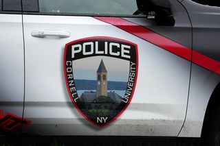 A Cornell University police car is seen parked on campus at Cornell University in Ithaca, N.Y., Thursday, Oct. 1, 2026.