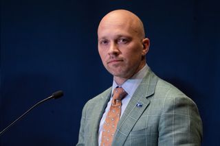 Toronto mayoral candidate Brad Bradford takes part in a debate in Scarborough, Ont. on Wednesday, May 24, 2023. THE CANADIAN PRESS/Chris Young