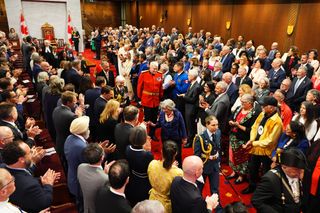 FILE: Governor General Louise Arbour departs the Senate after she was installed as Canada's 31st Governor General in Ottawa.