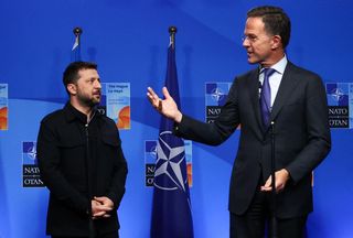 Selenskyj und Rutte in Den Haag