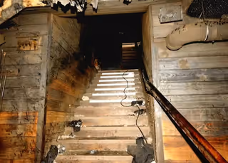 Die Treppe der Bar „Le Constellation"