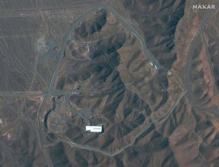 Satellitenbild der Atomanlage Fordo