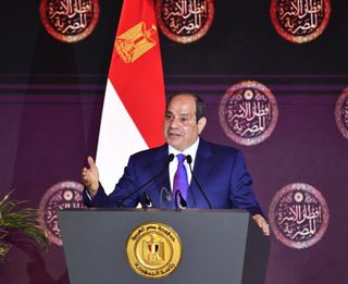 Sisi am 14. März in Kairo