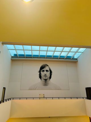 Bild von Johan Cruijff in der Amsterdamer Arena