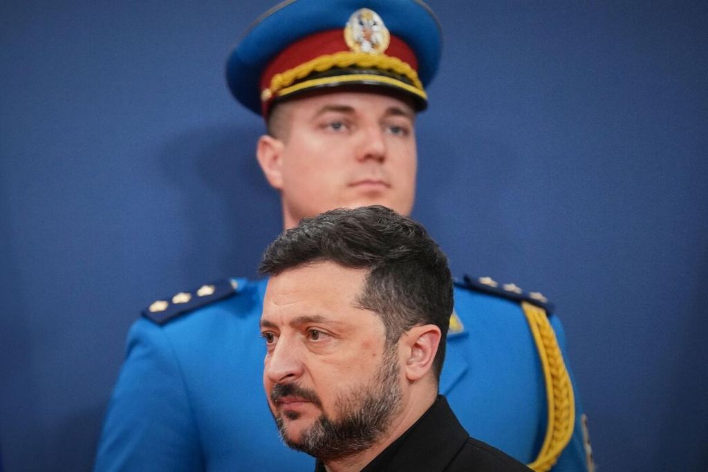 Der ukrainische Präsident Wolodymyr Selenskyj in Serbien vor wenigen Tagen.