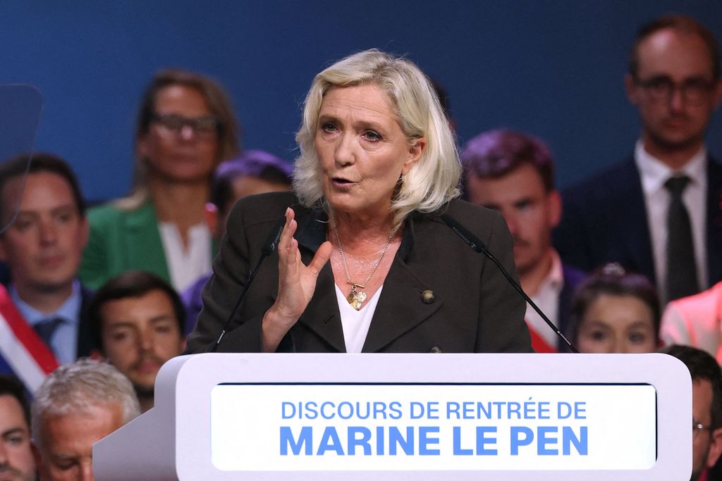 Die Präsidentschaftskandidatin der französischen Rechtsnationalen: Marine Le Pen.
